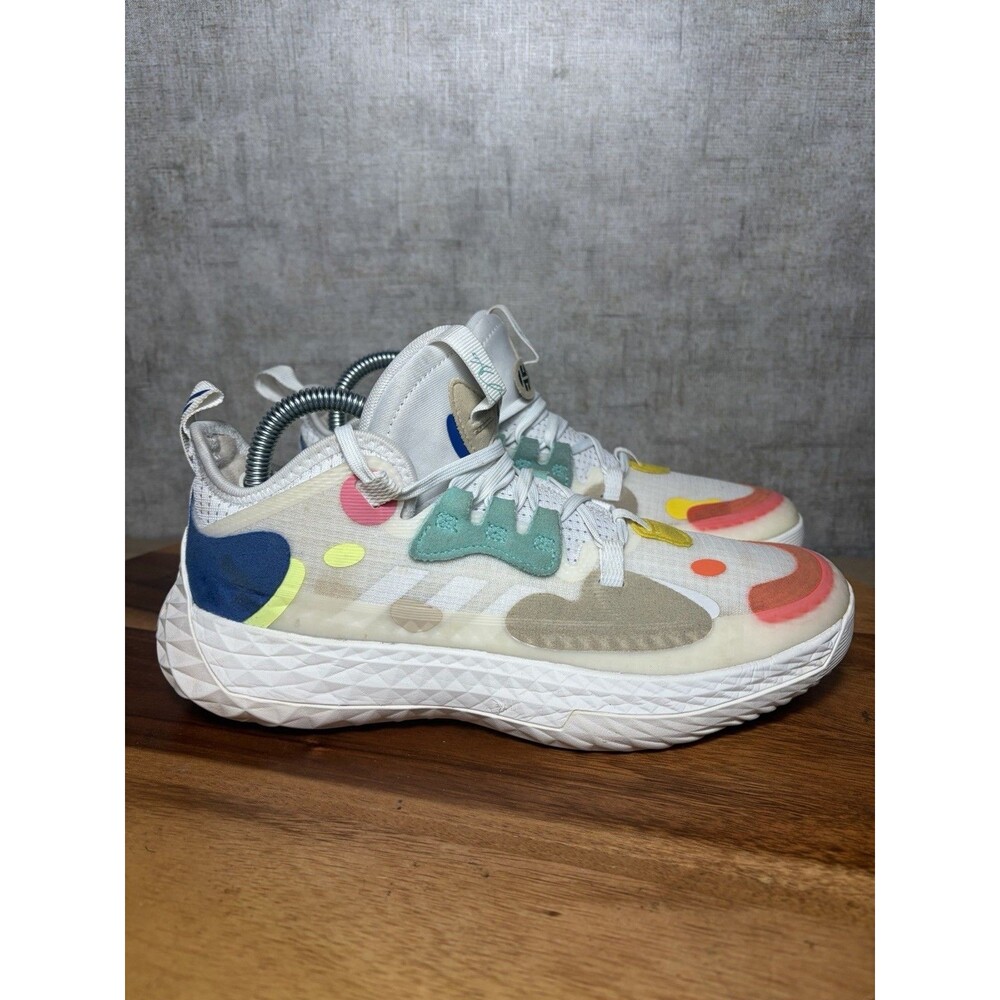 Adidas Harden Vol 5 White Futurenatural Kids Size 5.5y FX8667 Basketball Shoes